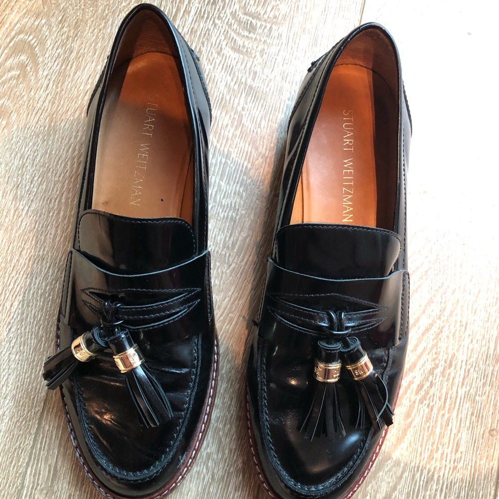 Stuart weitzman black loafers
